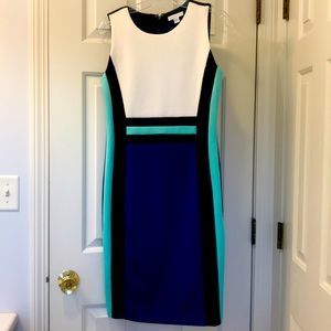 Color block sleeveless dress
